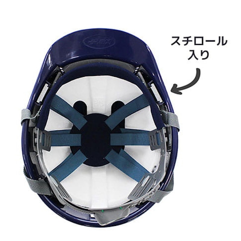通気孔付きヘルメット スチロール入り 3