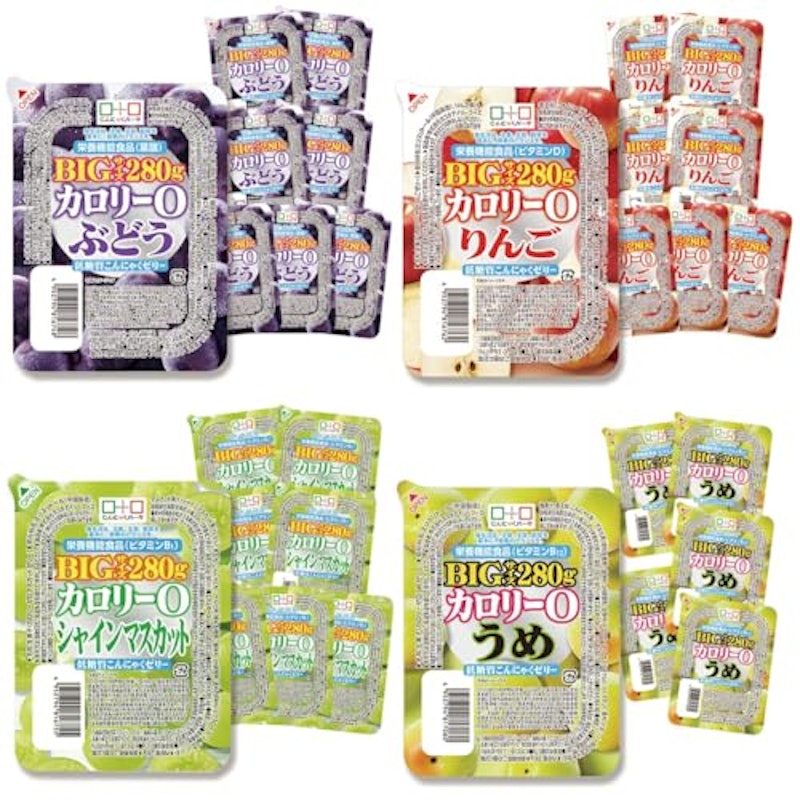 0カロリー 低糖質こんにゃくゼリー食べ比べセット 1