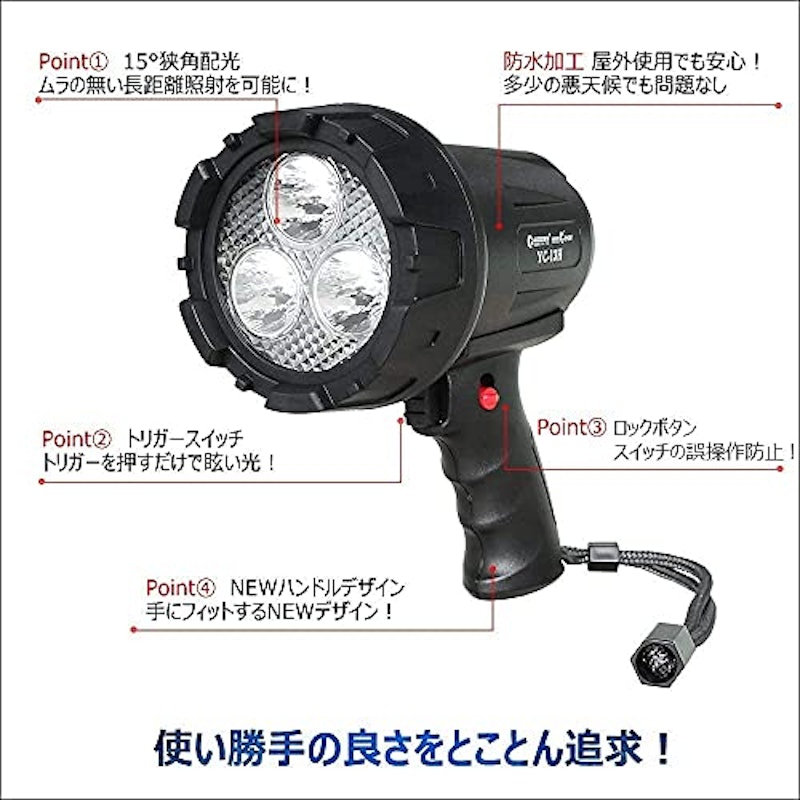 充電式LEDガンライト 3