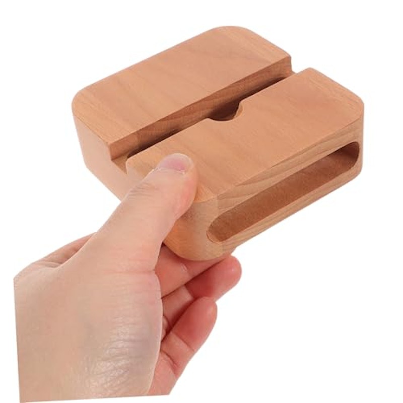木製スマホスタンド スピーカー付 4