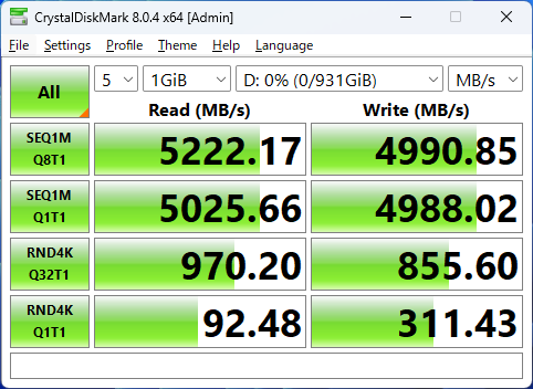 SN5000 NVMe SSD 4