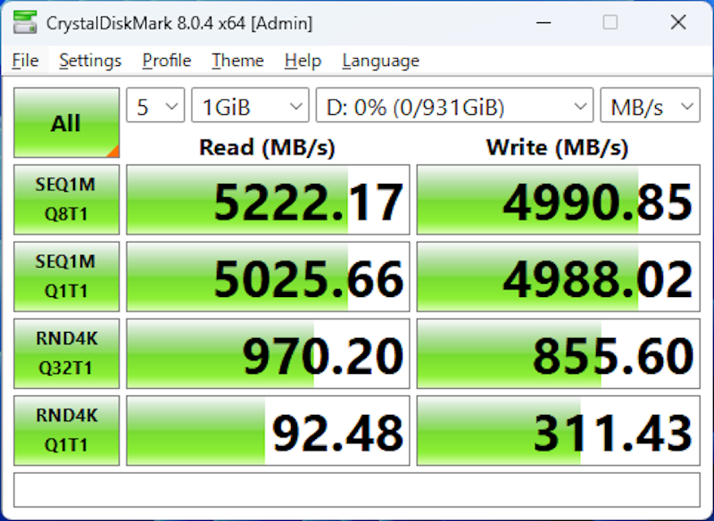 SN5000 NVMe SSD 4
