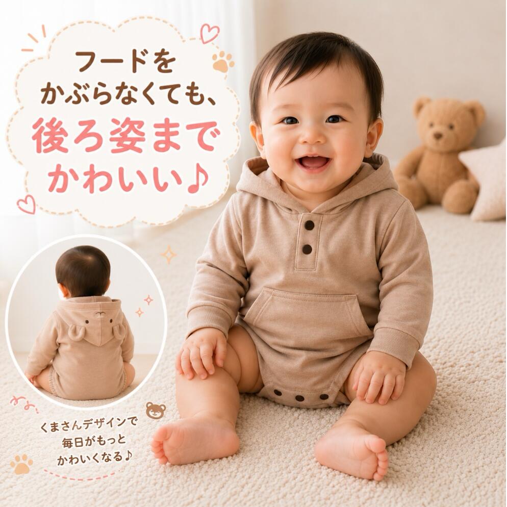 くま耳ロンパース 3