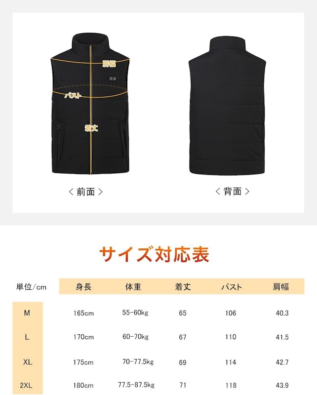 電熱ベスト 7