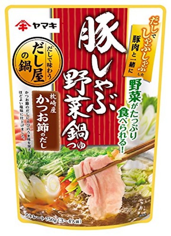 豚しゃぶ野菜鍋つゆかつお 1