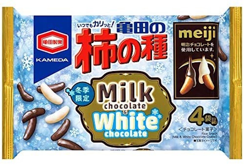 亀田の柿の種 ミルクチョコ&ホワイトチョコ 1
