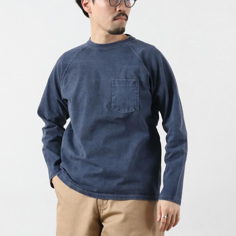 ヘビー ラグラン ポケット Tシャツ ロングスリーブ 3