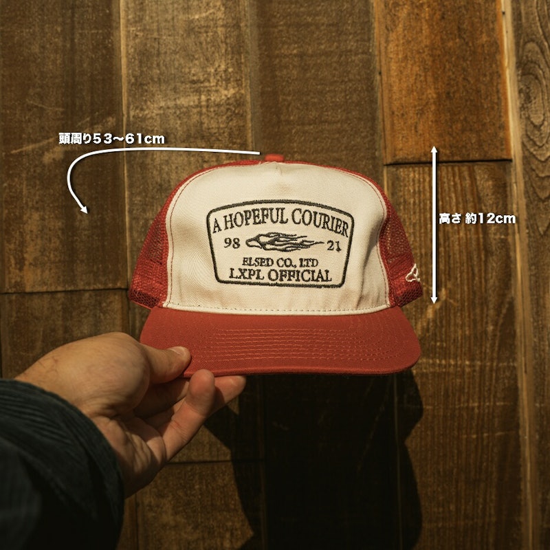 CAP LE レッド アメカジ トラッカーキャップ 2