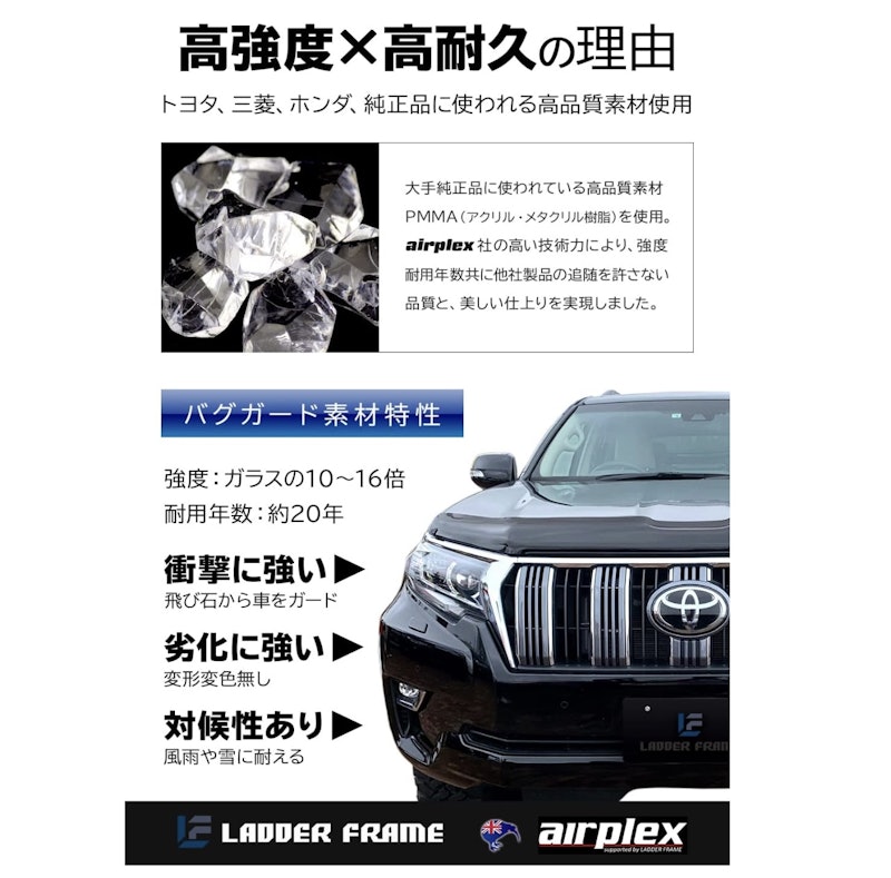 ランドクルーザー プラド専用バグガード 4