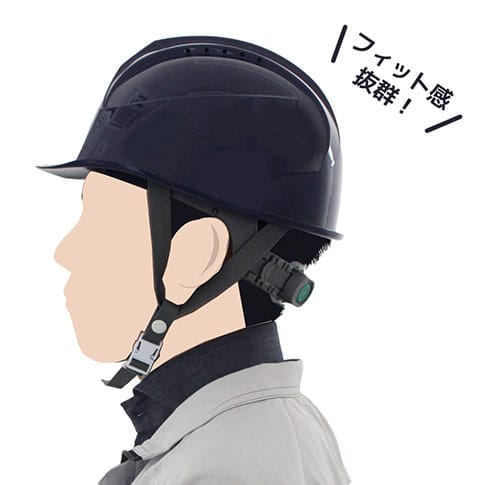 通気孔付きヘルメット スチロール入り 4
