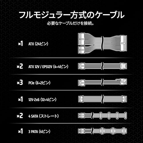 完全モジュール式PC電源 8