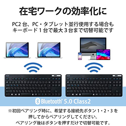 Bluetooth 5.0 薄型コンパクトキーボード 3