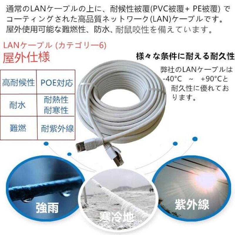 屋外高耐久LANケーブル 3