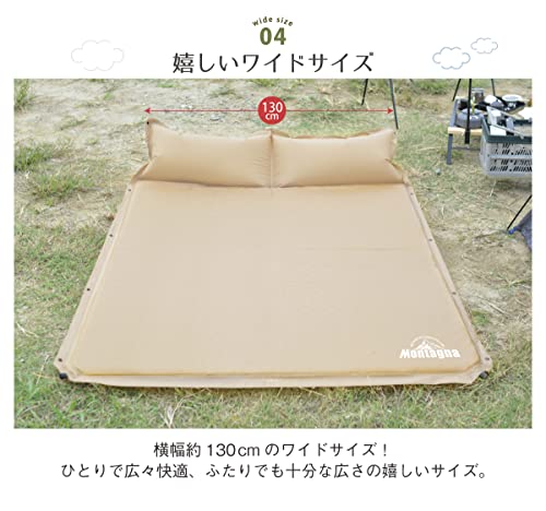 マクラ付き自動膨張キャンプマット 5