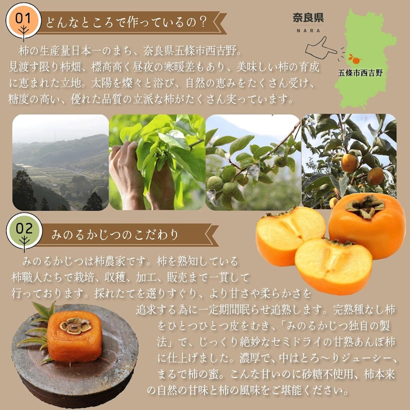 甘熟あんぽ柿 和菓 3