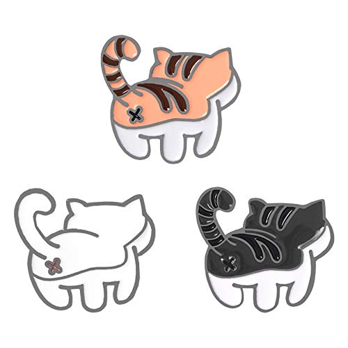 ブローチ 猫 手作り 3個  1