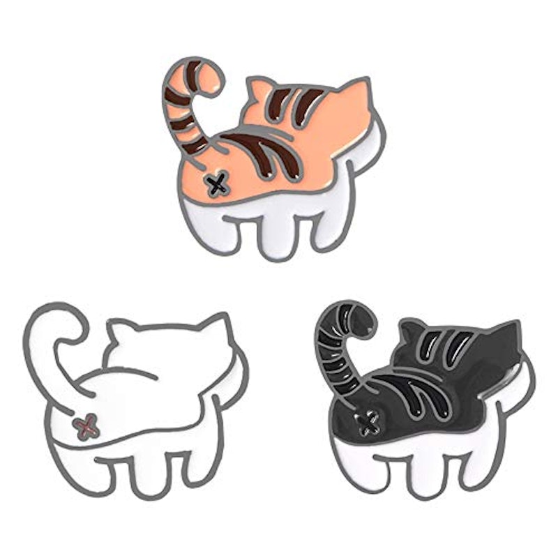 ブローチ 猫 手作り 3個 1