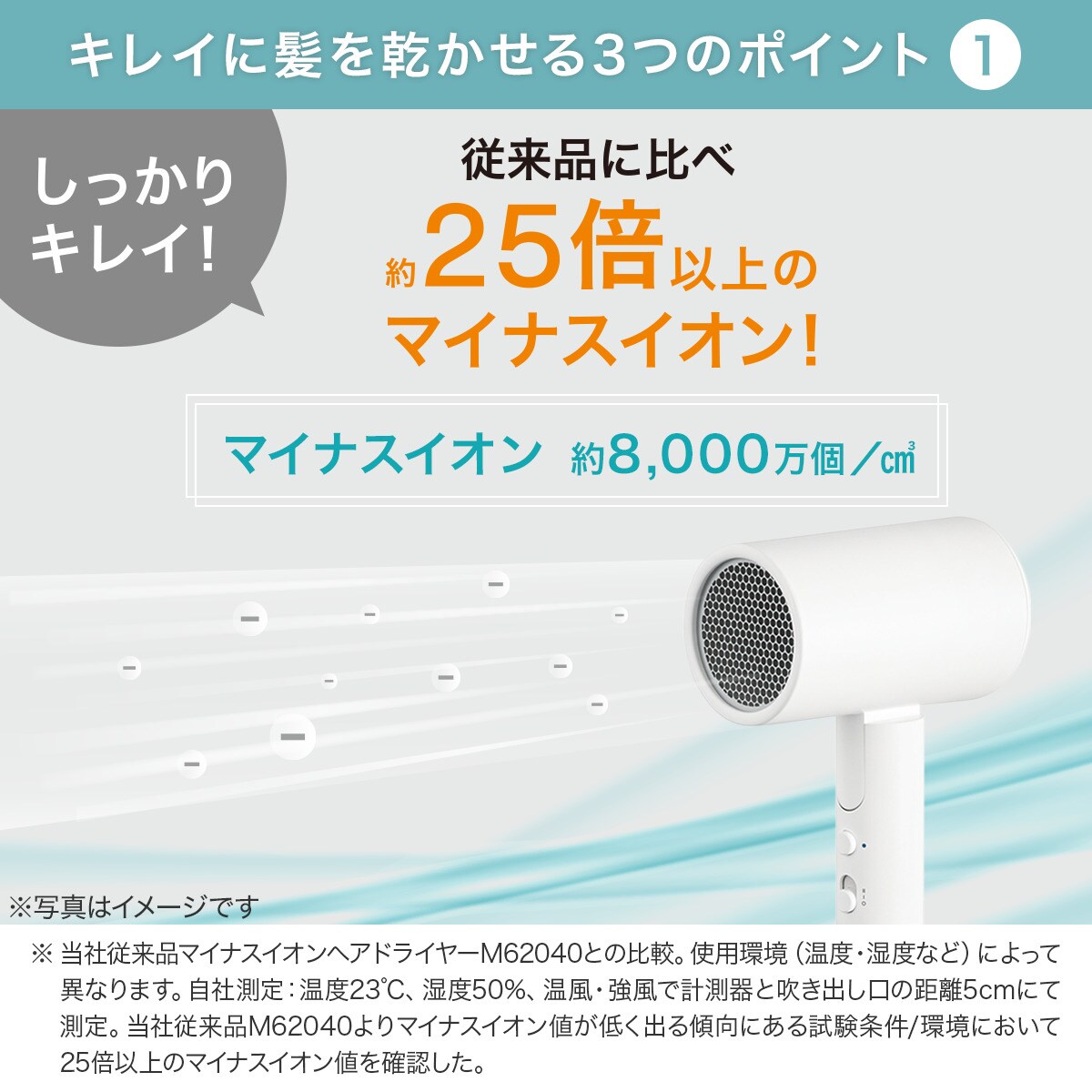 高濃度マイナスイオンヘアドライヤー 5