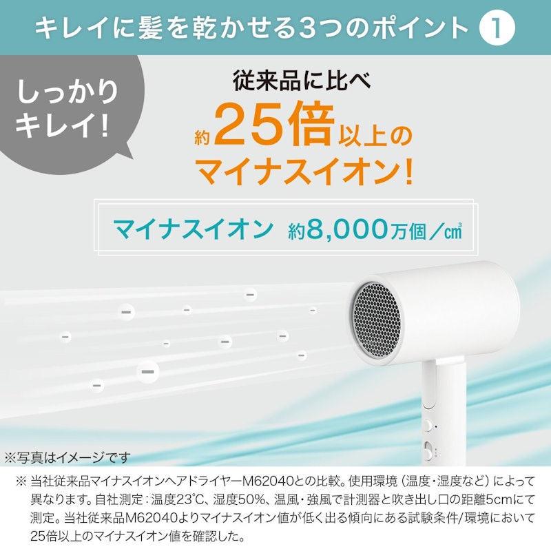 高濃度マイナスイオンヘアドライヤー 5