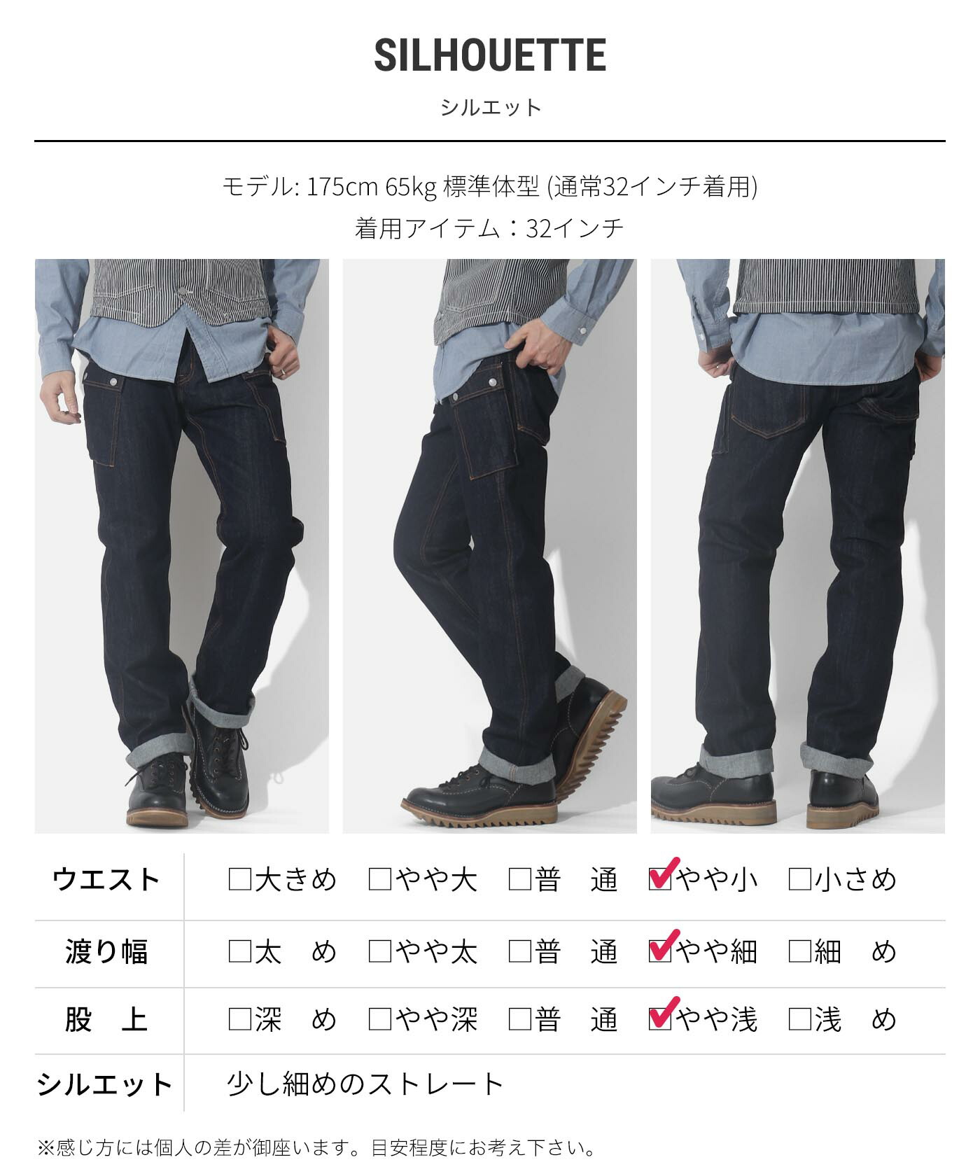 デニム ＆ ヒッコリー カーゴパンツ 5