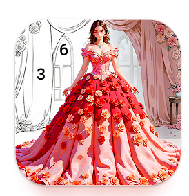 Gown Color - Paint by Number 1