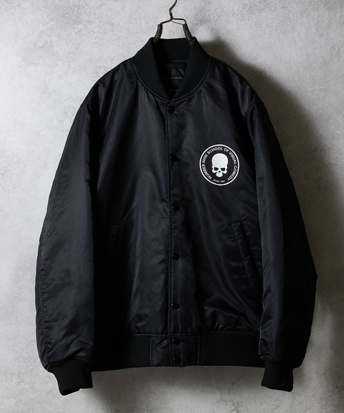 NYLON PRINTED STADIUM JACKET 1