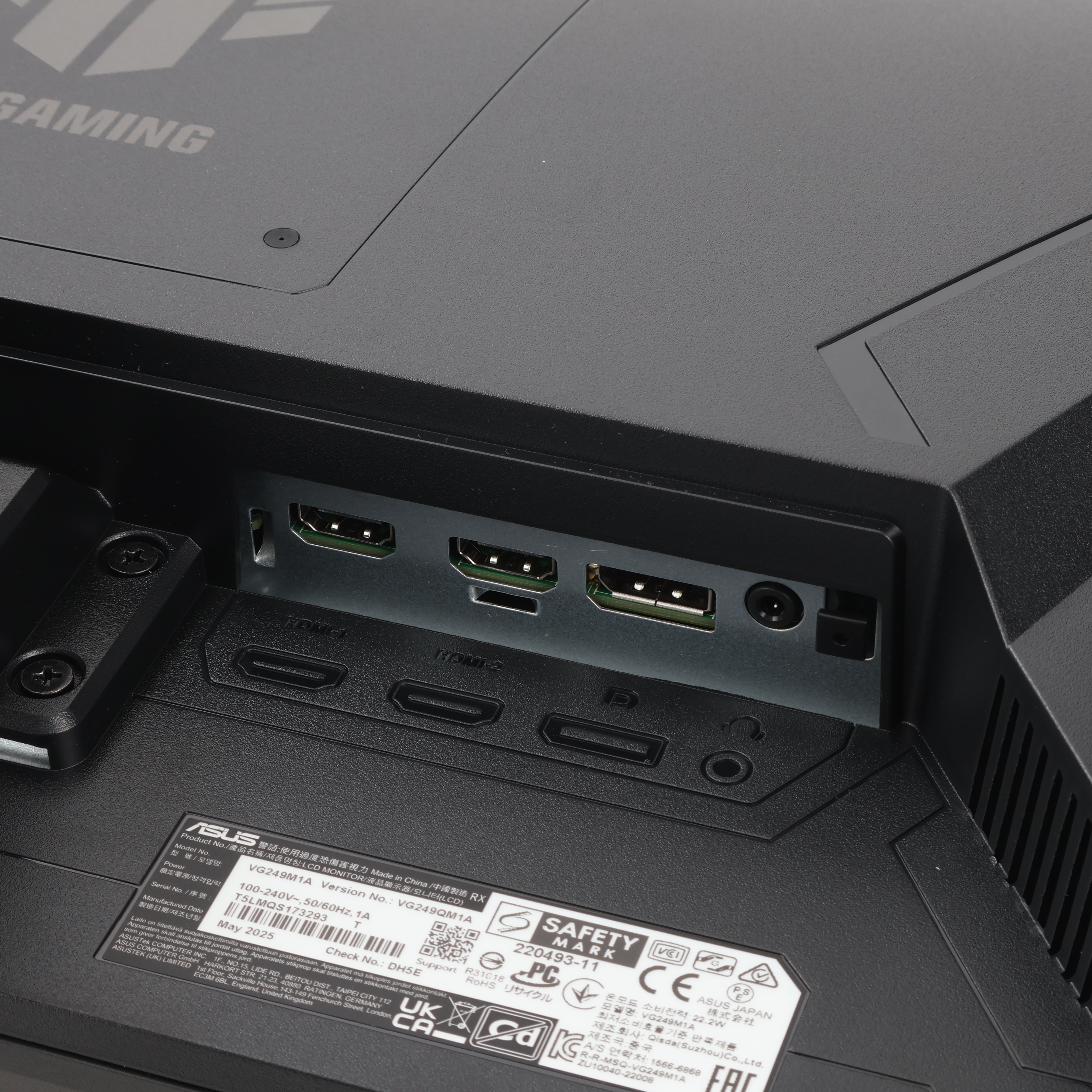 ASUS TUF GAMING ゲーミングモニター ‎VG249QM1Aを検証レビュー