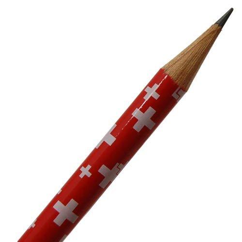 消しゴム付き鉛筆 スイスフラッグ 3