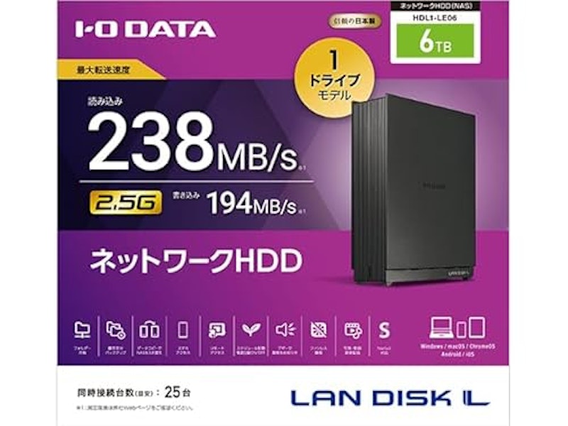 LAN DISK ネットワークHDD 2