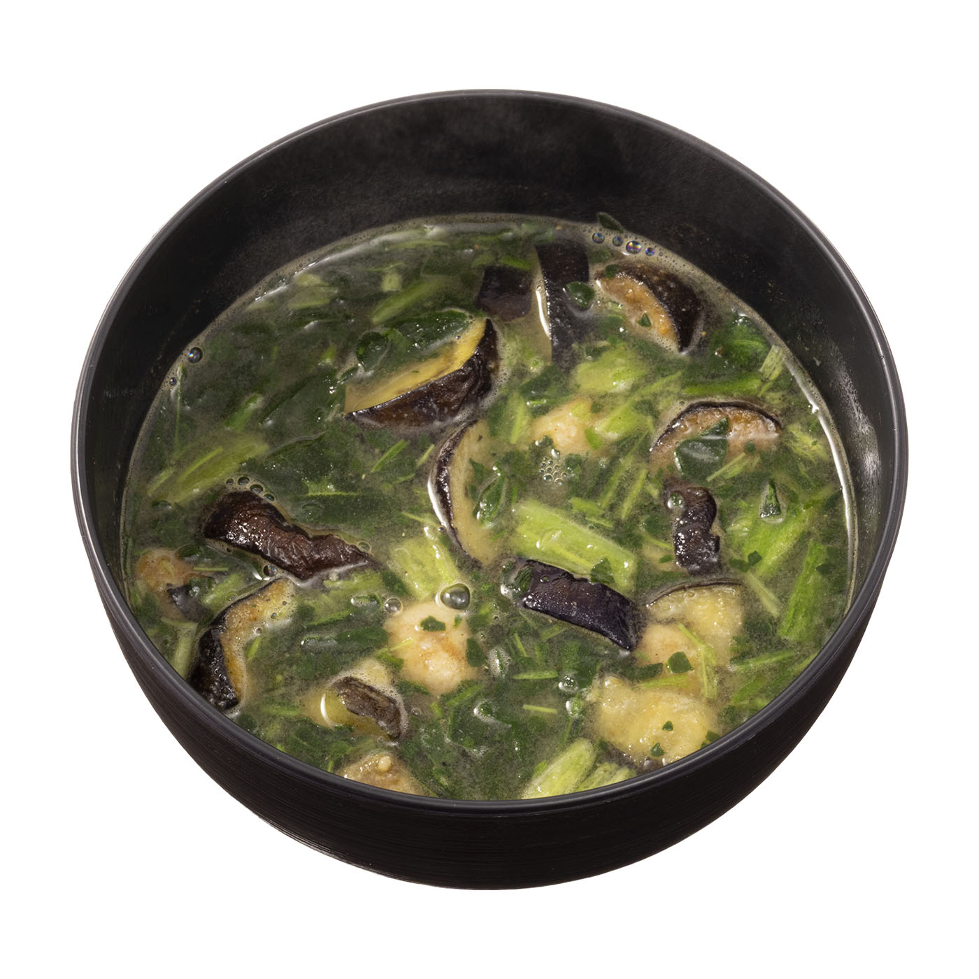 おかず味噌汁 茄子と鶏だんご 5
