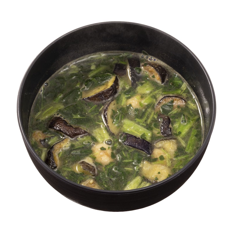 おかず味噌汁 茄子と鶏だんご 5