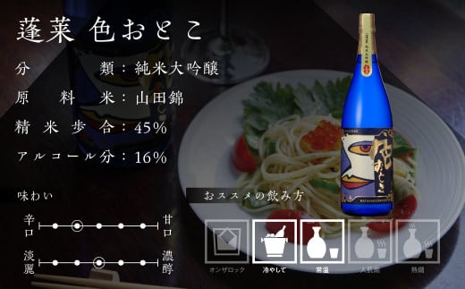 蓬莱 純米大吟醸 色おとこ 2