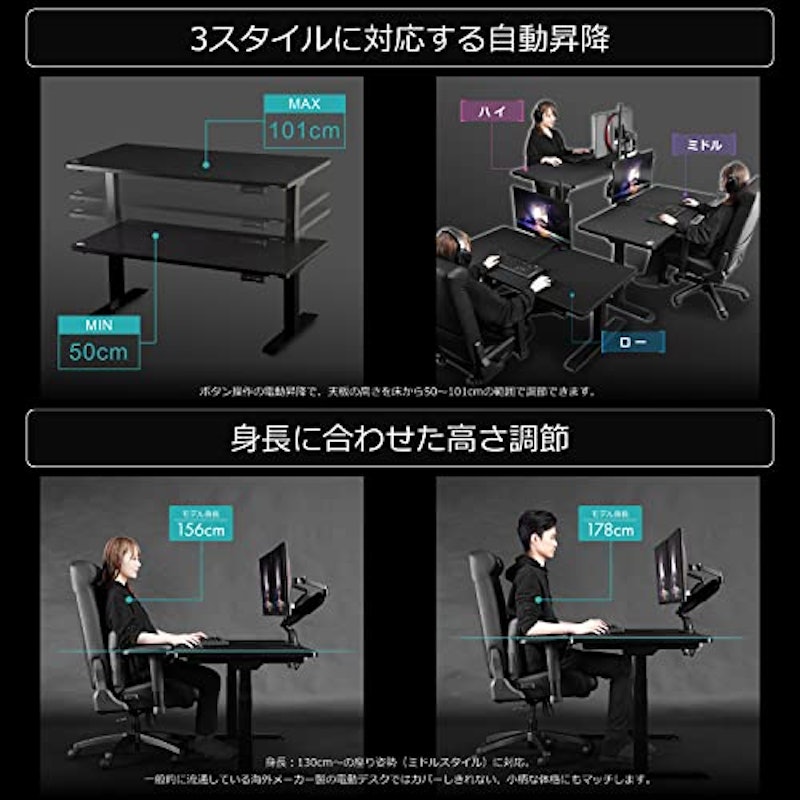 電動スーパーゲーミングデスク 5