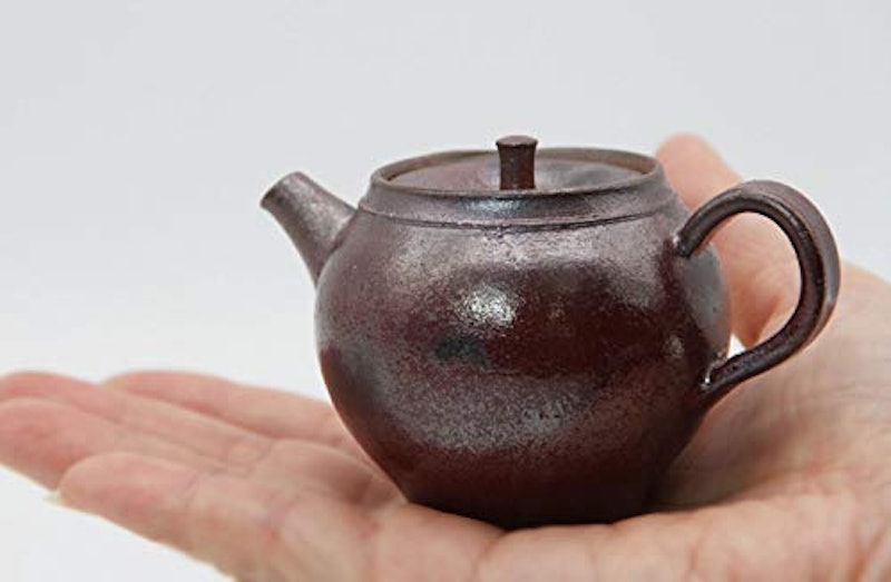 太仙作 鉄釉後手茶器ポット 3