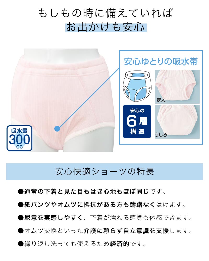婦人 300cc対応 安心快適ショーツ 3