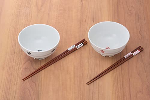 足あとねこ水切り飯碗 5