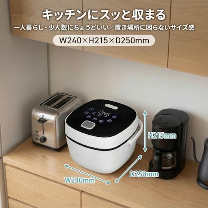 KOM 炊飯器 3合 2