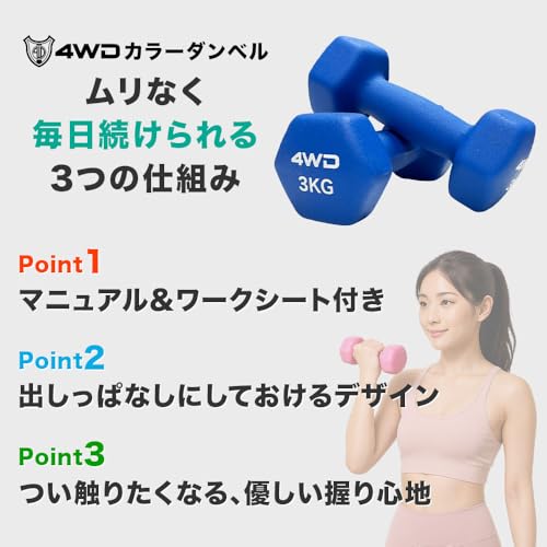 カラーダンベル 3