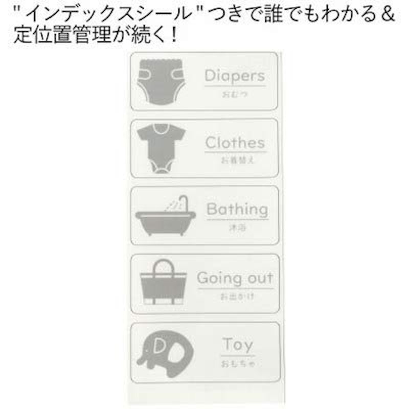ベビーチェスト お世話ごとに収納できる5引き出し 3