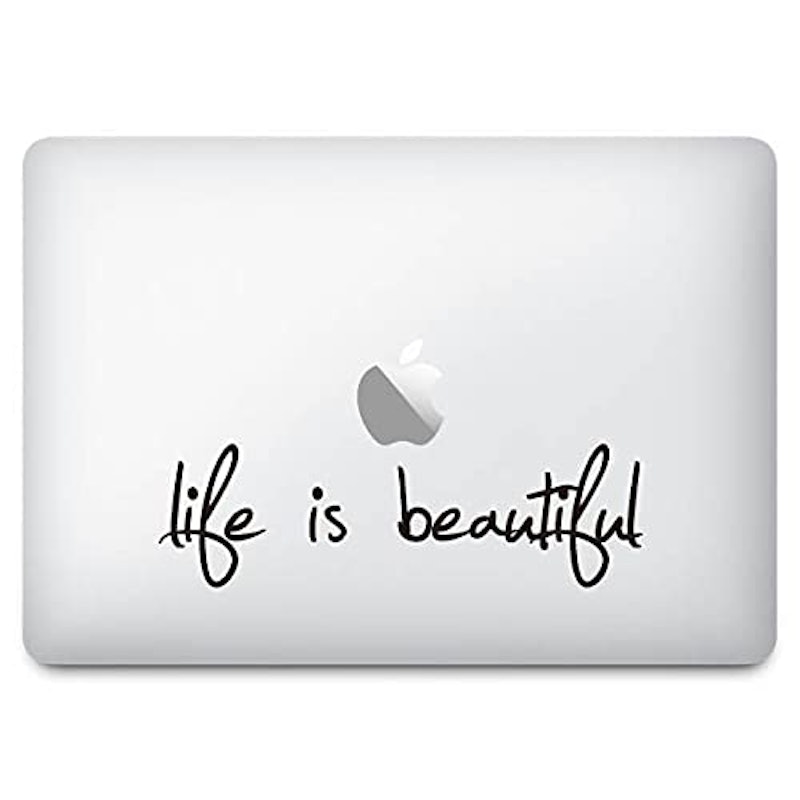MacBookステッカー スキンシール ライフ イズ ビューティフル 1