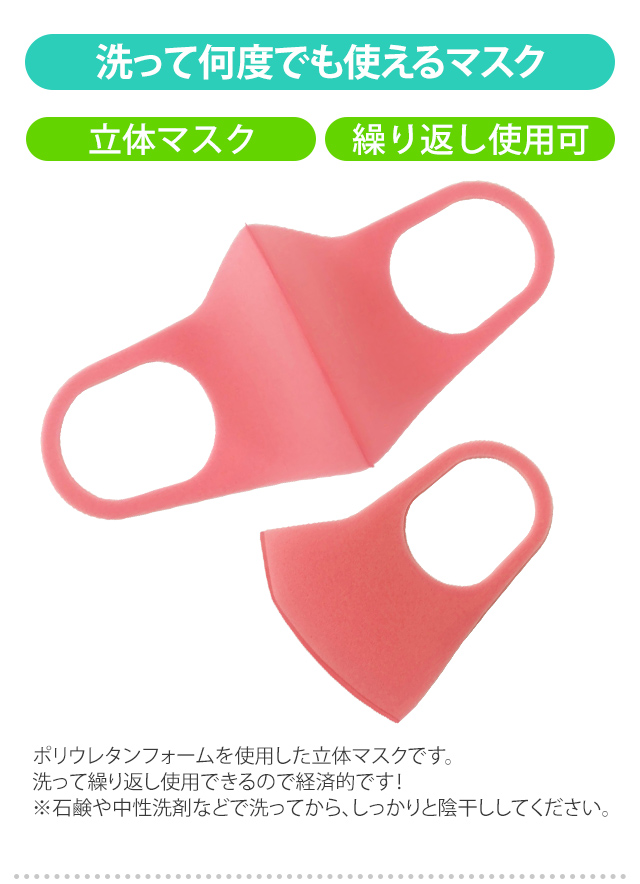 洗って使える立体マスク 3