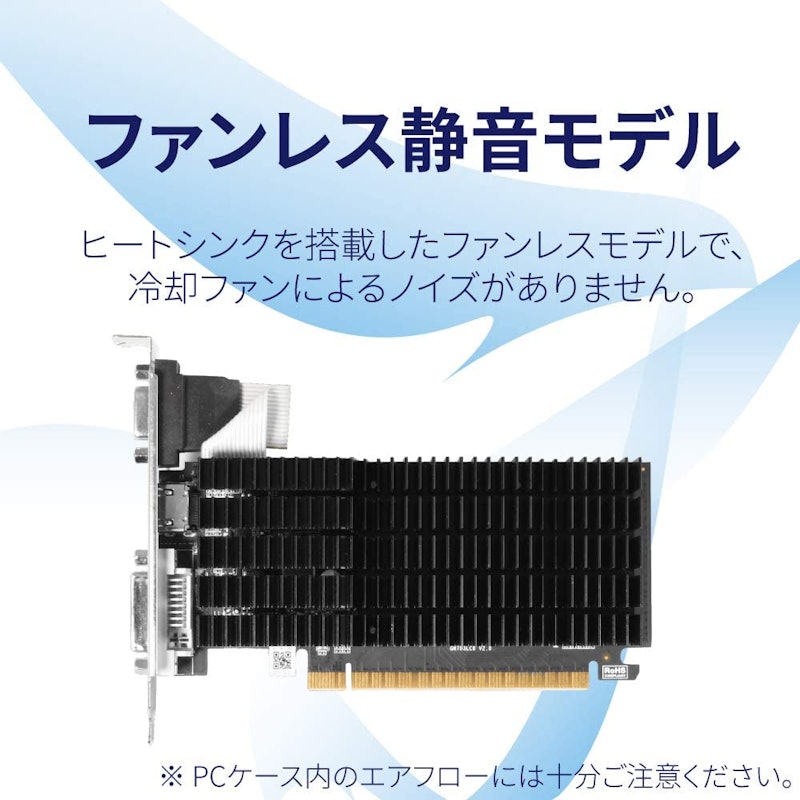 NVIDIA GEFORCE GT710搭載 PCI-Express グラフィックボード 3
