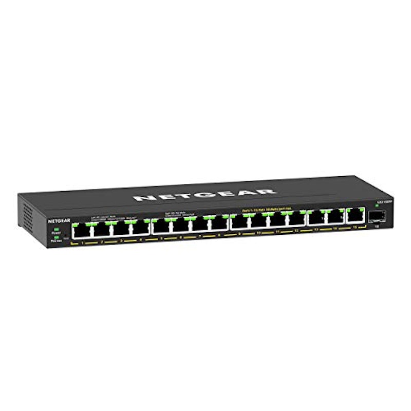 16ポート高電力PoE+ギガビットイーサネットEasy Smart Essentialsスイッチ(231W)、SFPポートx 1 1