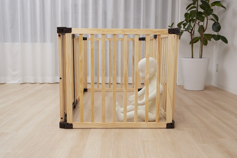 綺麗に使えたと思います赤ちゃんの柵 Foldable Wooden Playpen