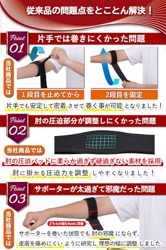 テニス肘サポーター 3