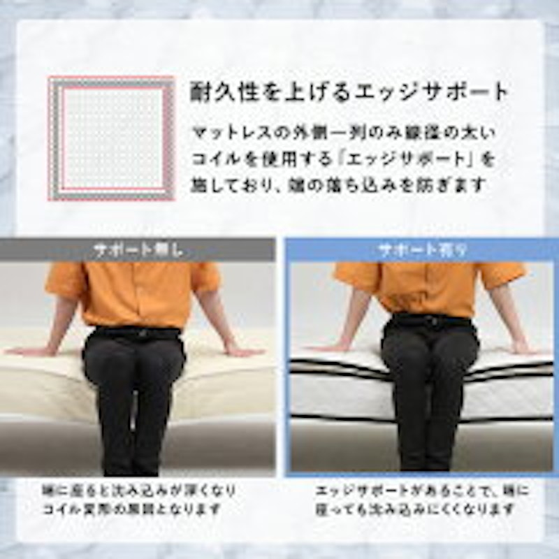 脚付きマットレスベッド 9