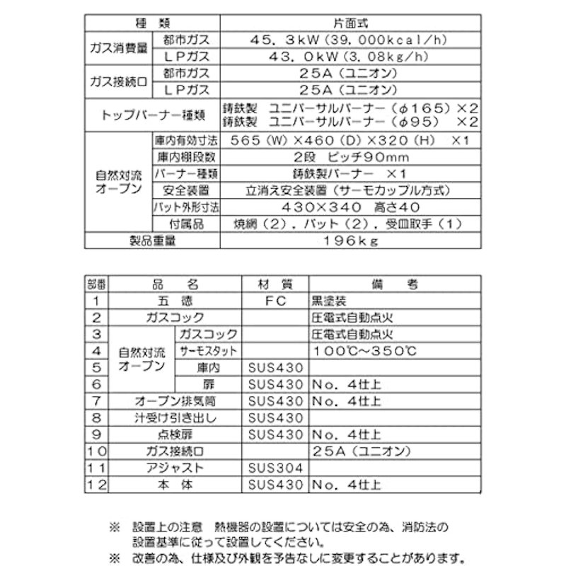 ガスレンジ 3