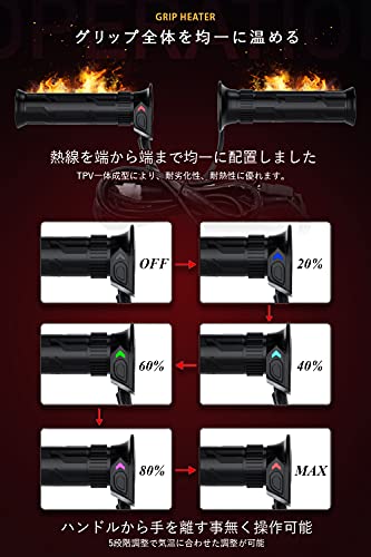 グリップヒーター スイッチ一体型 5