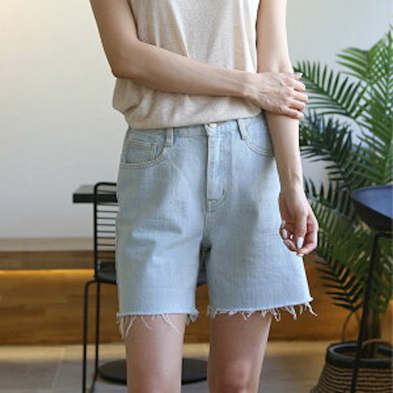 VANILLA MINT Fika banding denim pants