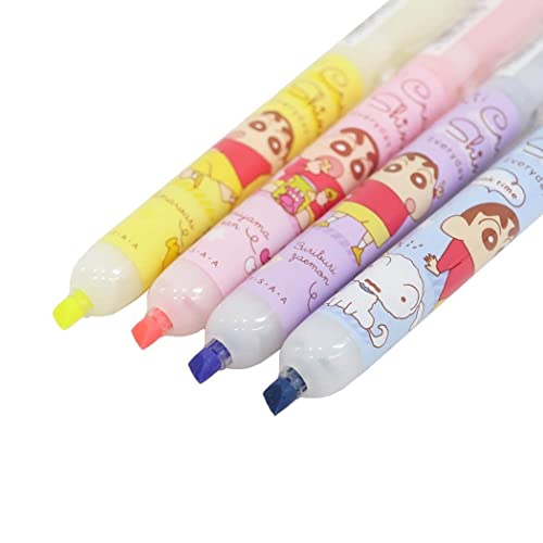 クレヨンしんちゃん ノック式蛍光マーカー 3